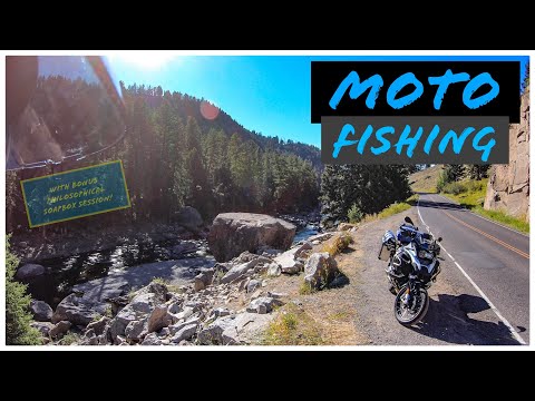Adventure Bike Fly Fishing Yellowstone's Lamar River | Pt. 1 | Moto Fishing 1