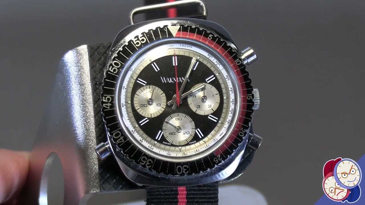 Quick Closeup - the Wakmann Racetimer Flyback Chronograph - YouTube