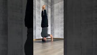 Crow pose to Tripod Headstand | How to do headstand | headstand yoga #shorts #yoga #viralshorts