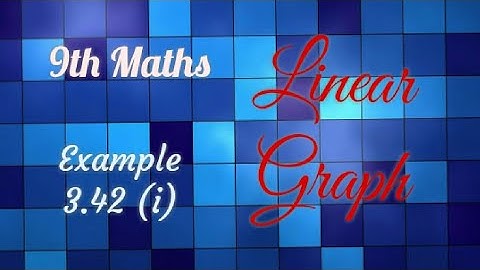 9th Maths | Graph | Example 3.42 (i)