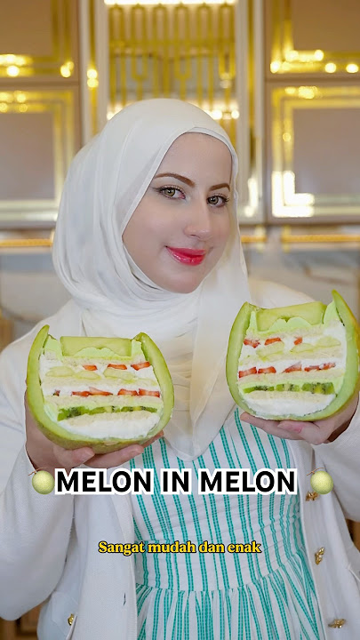 MELON IN MELON 🍈 RECIPE ! CUMA PAKE 3 BAHAN AJA! #cooking #recipe #viralfood