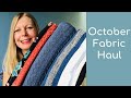 October Fabric Haul & Sewing Plans