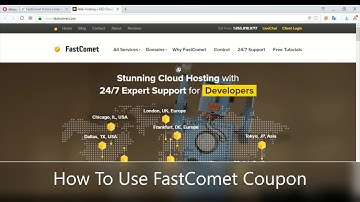How To Use FastComet Coupon or FastComet Promo Code