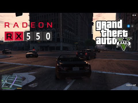 GRAND THEFT AUTO V POLICE CHASE | RADEON RX 550 2GB | Lenovo thinkpad E490