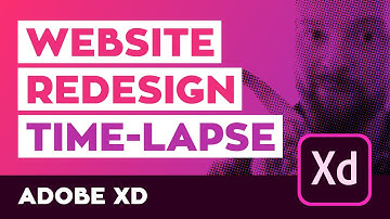 Adobe XD 2020 - website redesign time-lapse