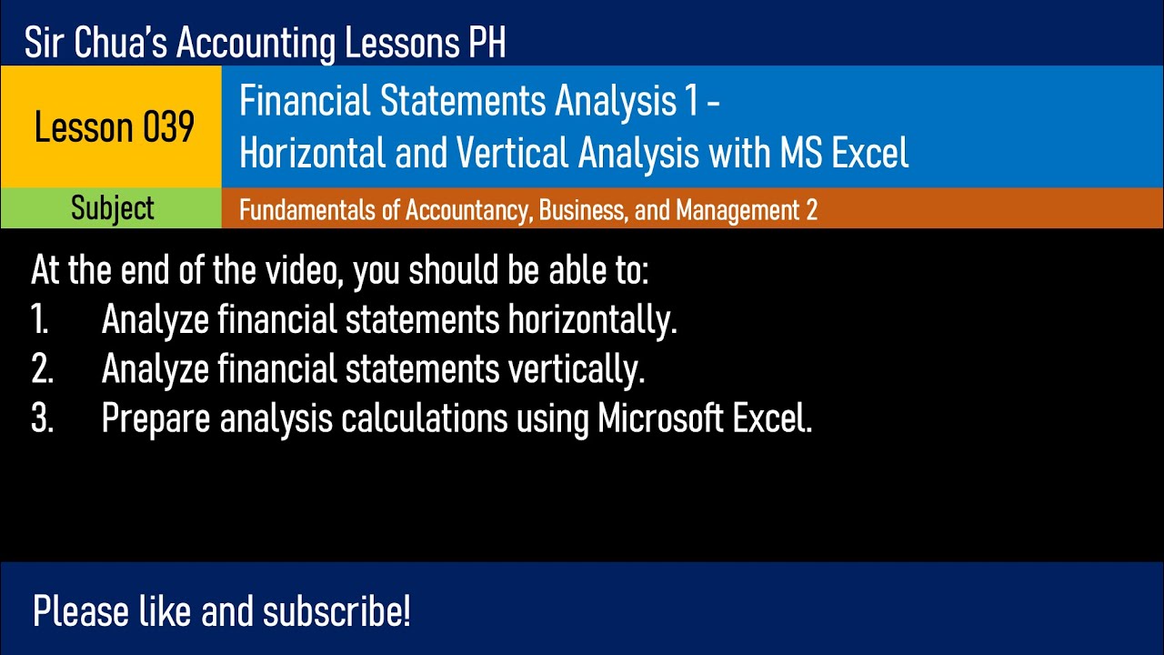 horizontal and vertical analysis accounting
