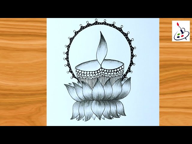 Path of Lights Colouring Page | Diwali drawing, Diwali story, Book art