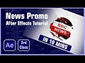 Learn after effects  news promo   motiongraphics tutorial