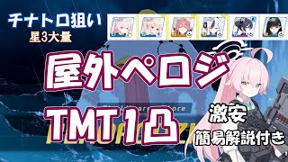 【ブルアカ】激安 総力戦 ペロロジラ Torment 1凸(チナトロ狙い)【40,021,280pt】~屋外特殊装甲TMT/解説付き/育成安め大量星3/ウイ・カノエ・ハレキャンなし・ブルーアーカイブ~