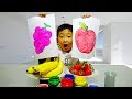 그림 그리면 과일이? 배고픈 예준이의 마법 음식 먹방 색깔놀이 핑거송 바나나 수박 자동차 바퀴 수리놀이 Kids Learn Colors Fruit Magic Draw