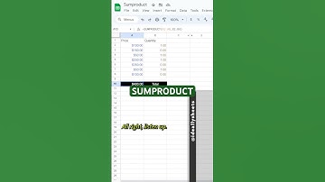 The SUMPRODUCT is goated and is a MUST KNOW! 🐐 #tutorial #sumproduct #spreadsheets