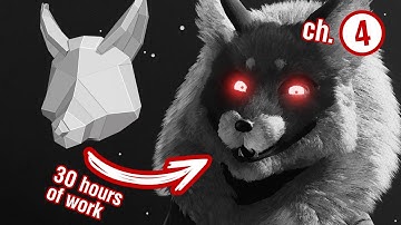 Modeling a stylized fox in Blender [Timelapse Cр.4/4]