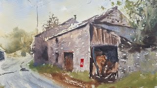How to paint buildings with character in watercolours.