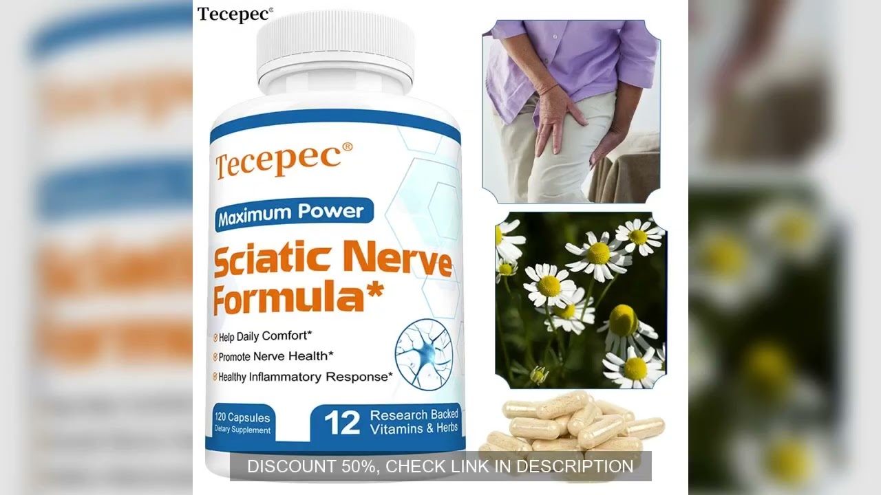 Tecepec Sciatic Nerve Formula - Vitamin B Complex, Promotes Nerve, Muscle and Endurance Health, Anti