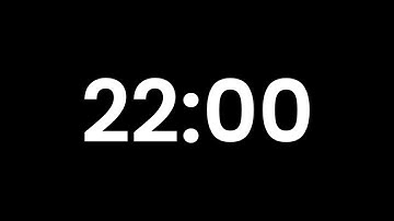 22 MINUTE COUNTDOWN TIMER (Full HD with Alarm)