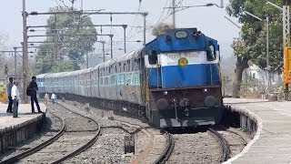 ED WDM-3D 16351 Mumbai CST-Nagercoil Balaji Express Blast Through Shelu @ MPS!!