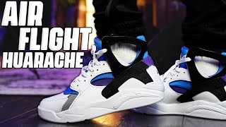 THESE ARE A MUST COP ! Nike Air Flight Huarache OG Review and Foot ! - YouTube
