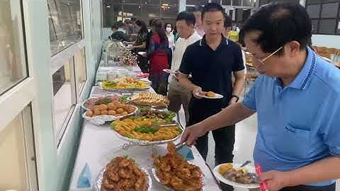 Tiệc Buffet tại công ty bao bì in nông nghiệp 95 khách