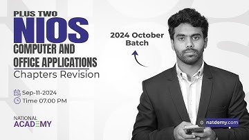 PLUS TWO NIOS COMPUTER AND OFFICE APPLICATIONS 2024 October Exam | natdemy