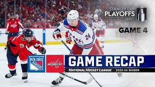 Gm 4: Rangers @ Capitals 4/28 | NHL Highlights | 2024 Stanley Cup Playoffs
