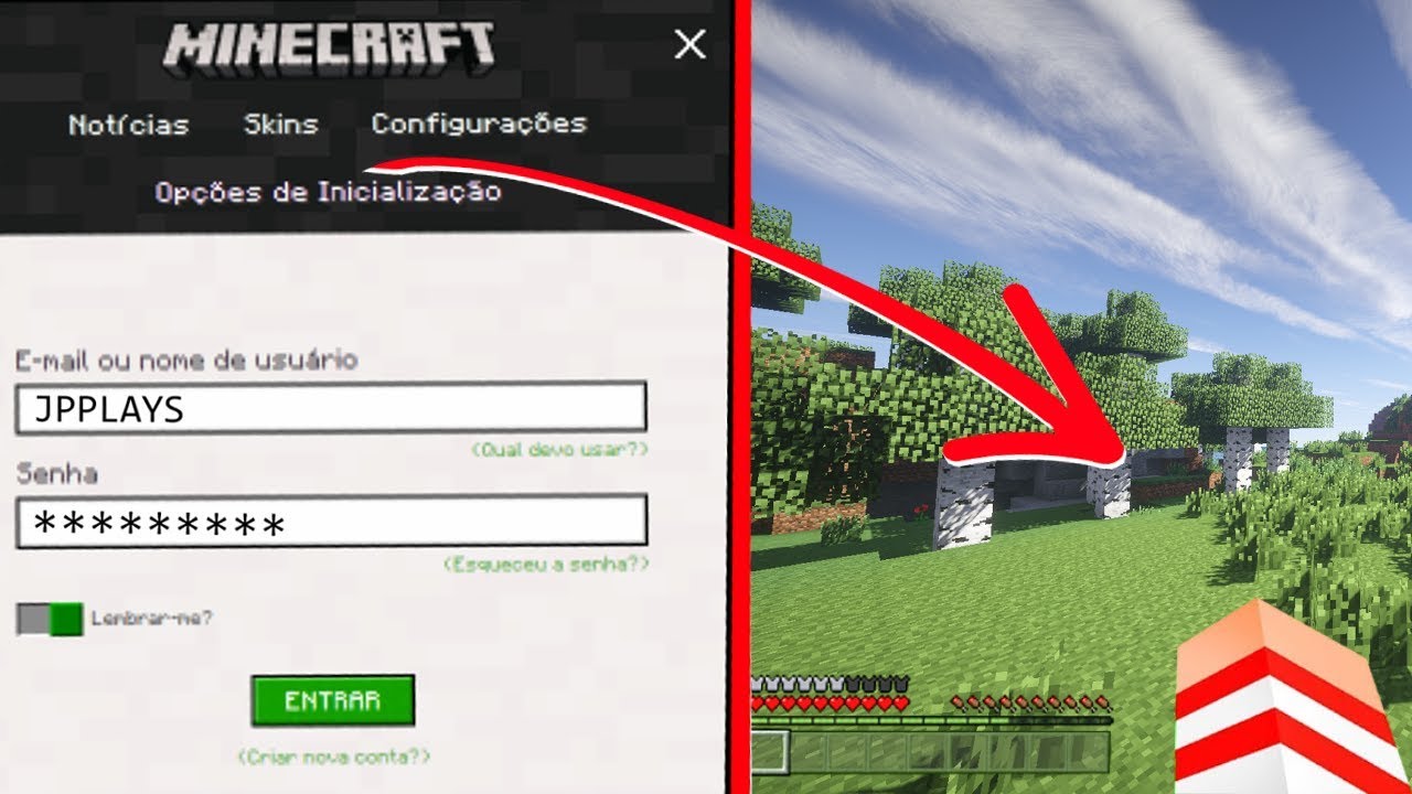 DESCOBRI A SENHA DO MINECRAFT DO JP E FINJI SER ELE! - YouTube