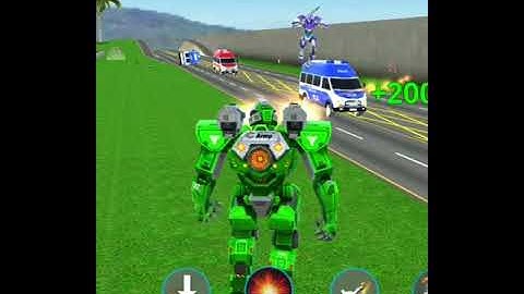 Army Bus Robot Car Game - Transforming robot games(2)