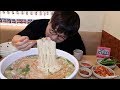 점보고기국수 5kgㄷㄷ 20분안에 다먹고 1등하면 제주도 공짜!! jumbo meat noodle mukbang 야식이 먹방