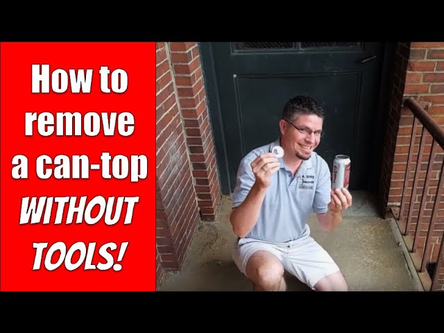 🍻 Remove the Top of Aluminum Cans with this Tool! 