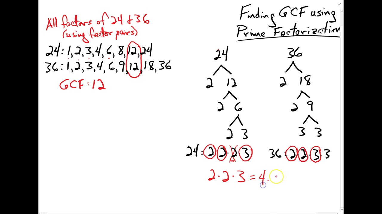 How To Find The Gcf With Three Numbers