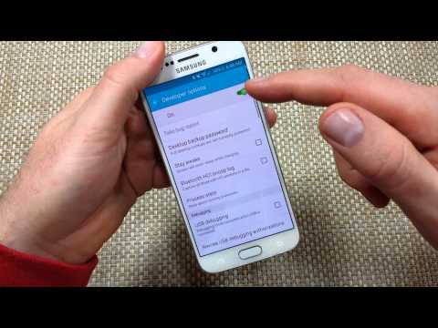 Samsung Galaxy S6 Turn on or Enable Developer Options & USB Debugging mode