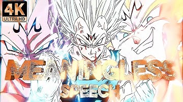 [4K] Vegetas’ Pride/Humiliation “MEANINGLESS” Speech