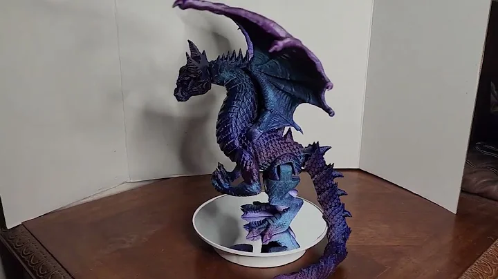Bambu Labs X1c Time-Lapse of Epic galaxy purple Articulated dragon.
