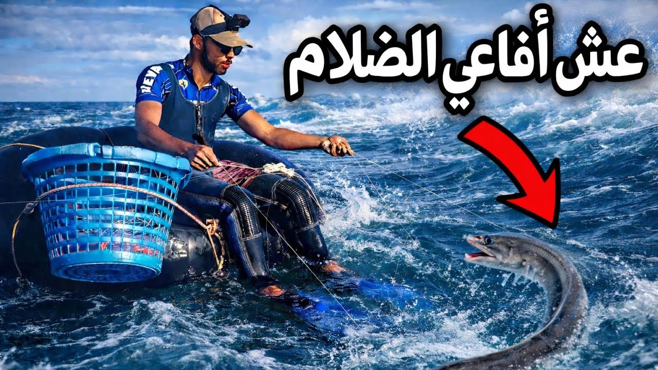 الصيد ب 130 صنارة والحصيلة ضخمة من أسماك أفاعي الضلام صراع صعب