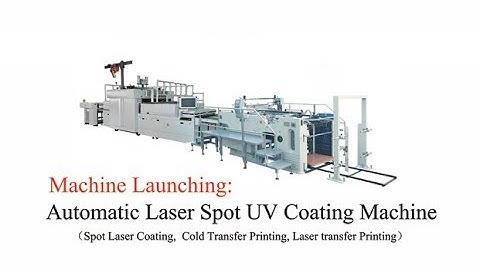 Automatic Laser Spot UV Coating Machine