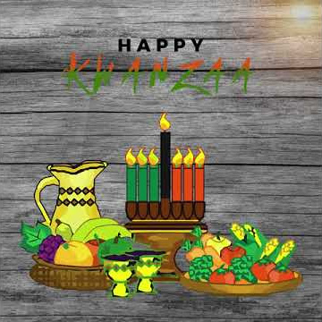 Modern Kwanzaa Principles List Poster Template | Happy Kwanzaa Wish Post Design | Kwanza Celebration
