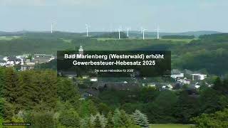 Bad Marienberg Westerwald Erhöht Gewerbesteuer-Hebesatz 2025 - Gewerbesteuer News