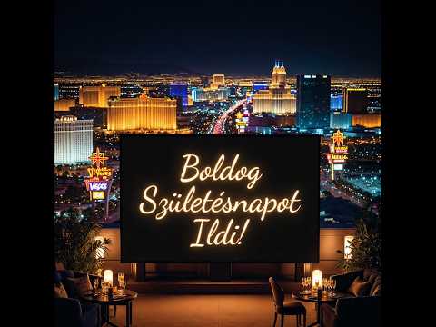 Las Vegasi Ildi Születésnapjára.