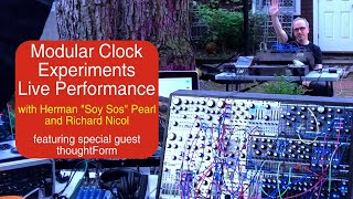 Modular Clock Experiment 7 Live Performance with thoughtForm