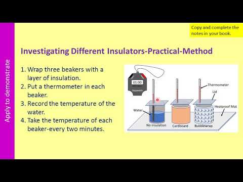 Required practical insulation KS3 - YouTube