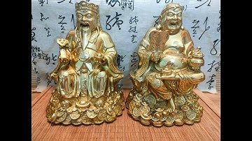 Tượng ông địa , thần tài bằng đồng