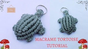 Turtle Keychain | Diy Macrame Turtle 🐢| Macrame keychain Tutorial