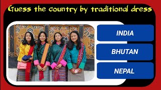 Guess the country by thier people's traditional clothes | brain teasers screenshot 5