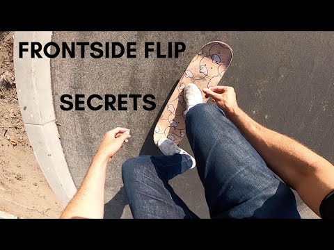 How to frontside flip on a skateboard (front side flip secrets)