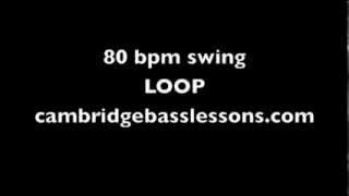 Drum Loop 80 bpm swing