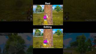 Real Vs Editing 🥶💀 #shorts #youtubeshorts #pubgmobile #bgmi #gamingshorts #amirkhanvoice