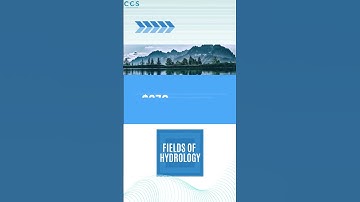What are the main Fields of Hydrology?