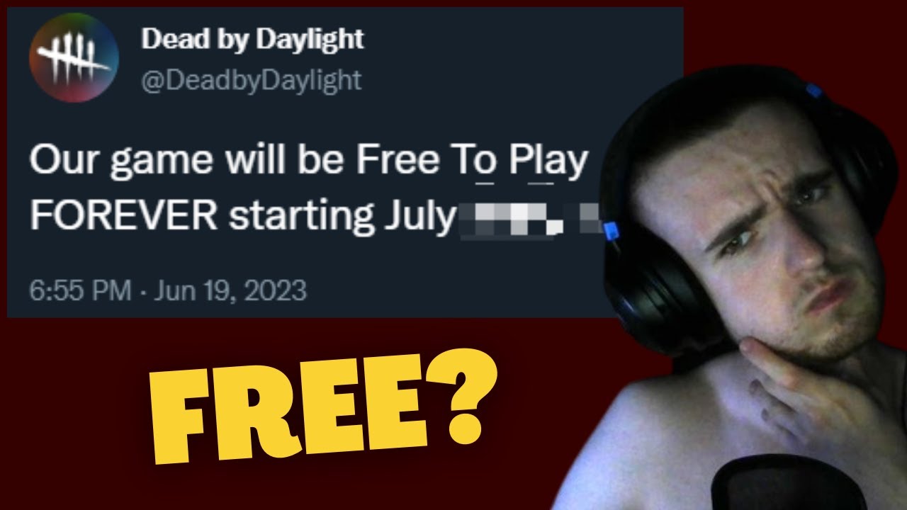 Dead by daylight will be free to play youtube