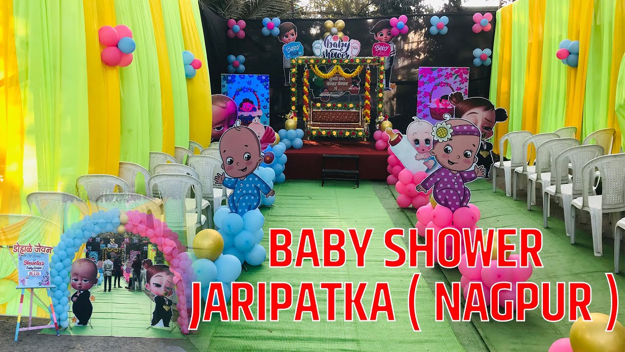 BABY SHOWER DECORATION JARIPATKA ( NAGPUR) YouTube