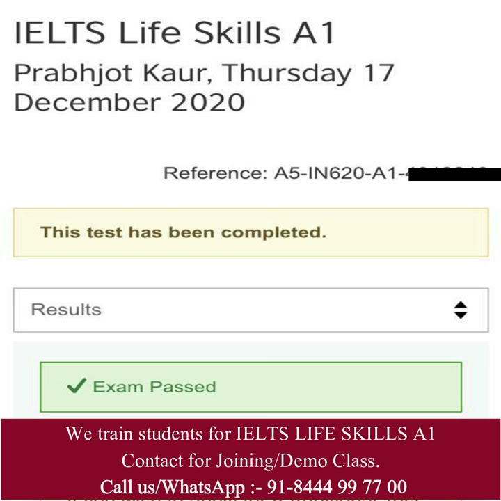 latest-ielts-life-skills-a1-test-result-testimonial-ielts-life-skills