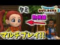 【DQB2】破壊神とマルチプレイ!!緑の開拓地をきれいにするライブ【赤髪のとも】